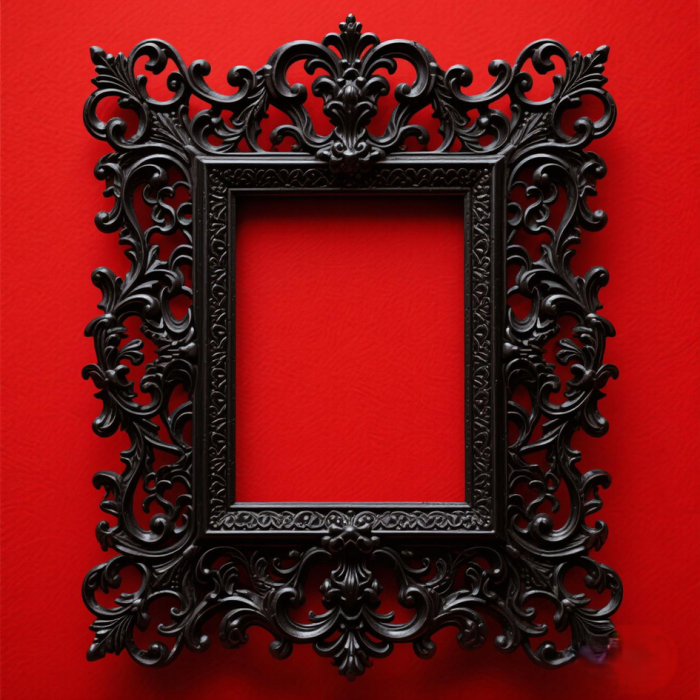 Ornate Gothic Mirror - Antique Wall Decor preview 1