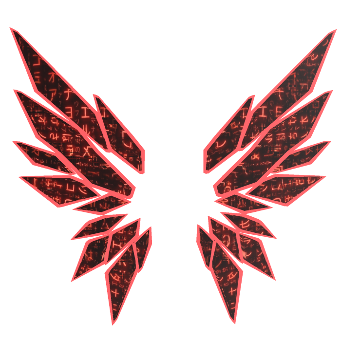 ANIMATED Red Hacker Wings