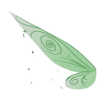 [fly animation] Green 2 Tinkerbell Pixie Wings (L) Roblox item