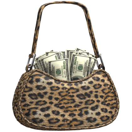 Gyaru Leopard Purse w/ Money thumbnail