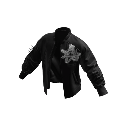 Y2K Spiked Bomber Jacket Trendy Pattern [JEYS]