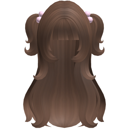  ♡ long flowy cute doll hair brown Roblox item