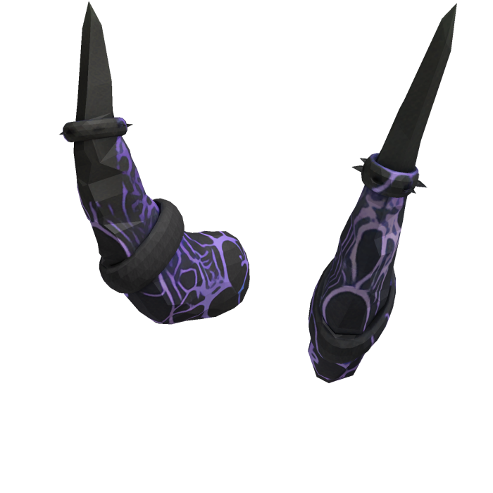 Warped Void Horns (purple/ black)