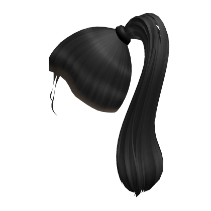 4 - Iconic Natural Ponytail - Black Roblox item