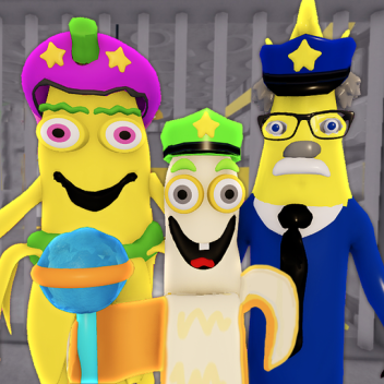 BANANA POLICE FAMILY PRISON RUN ESCAPE! (Obby)