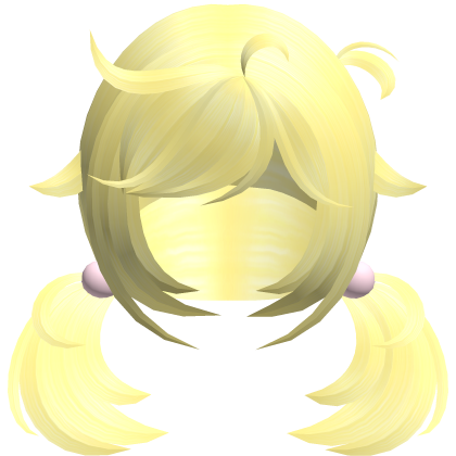 yellow wispy cute tweencore pigtails