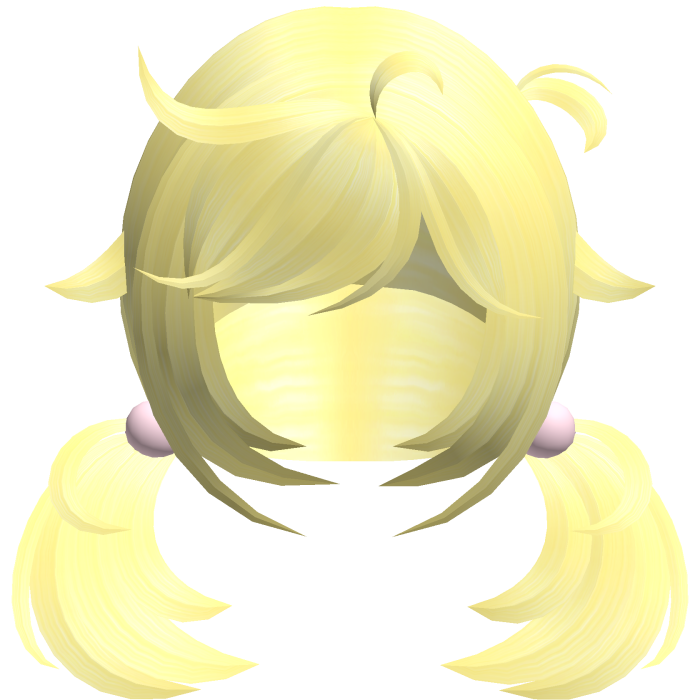 yellow wispy cute tweencore pigtails