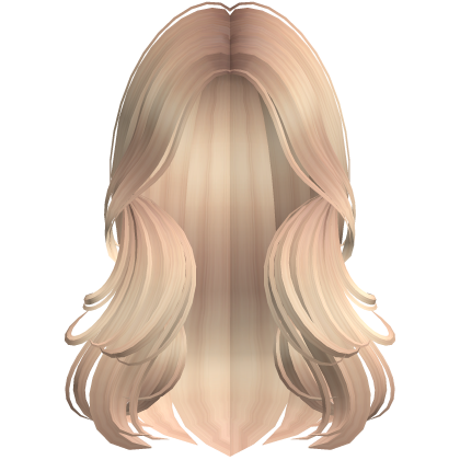 Beautiful Layered Wavy Girl Hair (Blonde) Roblox item