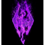 Purple flame dragon