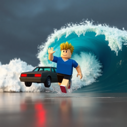 escape big waves for cars