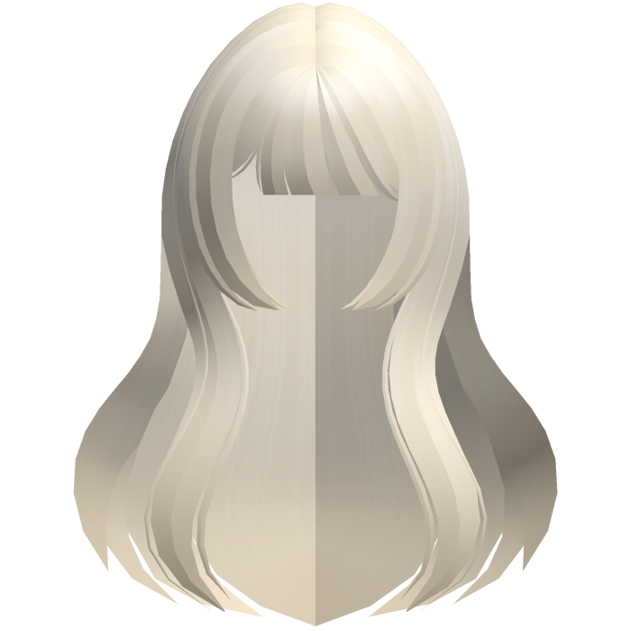 long straight hime anime hair blonde
