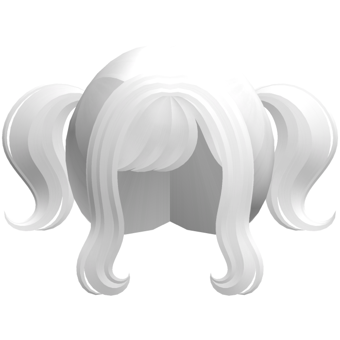 white wispy anime cutie mini pigtails