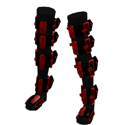 Cyber Goth Long Red Blood Leg Warmers