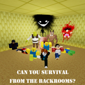 Survival The Backrooms but 100 Players