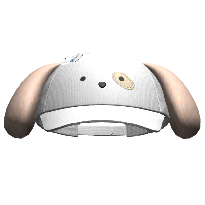 Kawaii Puppy Cap White&Beige