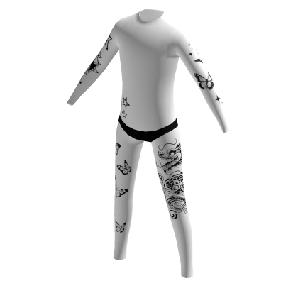 ✅Dragon tattoo✅ White Skin Suit thumbnail