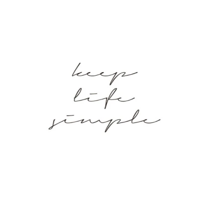 [MINIMALIST] simple