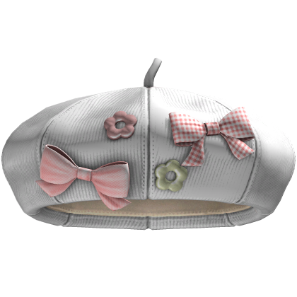 Igari Bow Beret (White) Roblox item