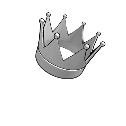 White Floating Toon Crown Roblox item