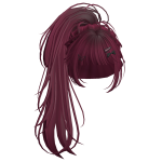 Berry Cute Ponytail With Clips