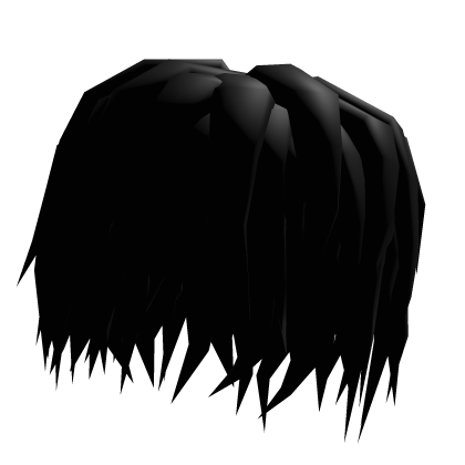 Black Waist Head Hair Roblox item