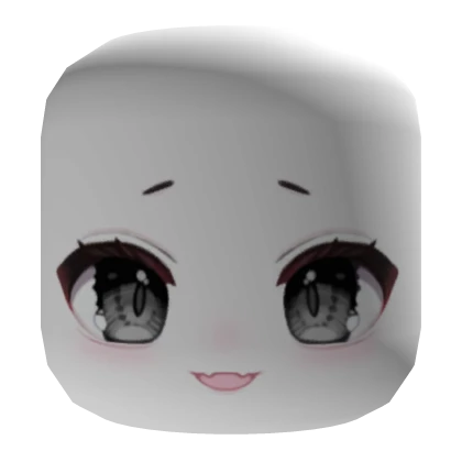 sweet happy chibi anime face mask | Roblox Item - Rolimon's