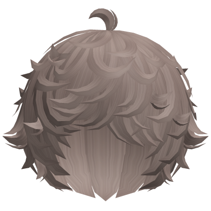 cute ashy kawaii messy lamb curly hair