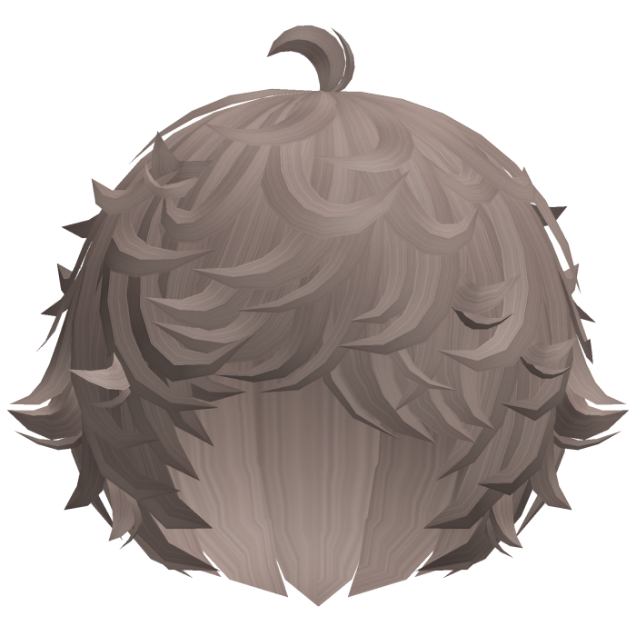 cute ashy kawaii messy lamb curly hair