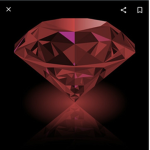 The gemstone's