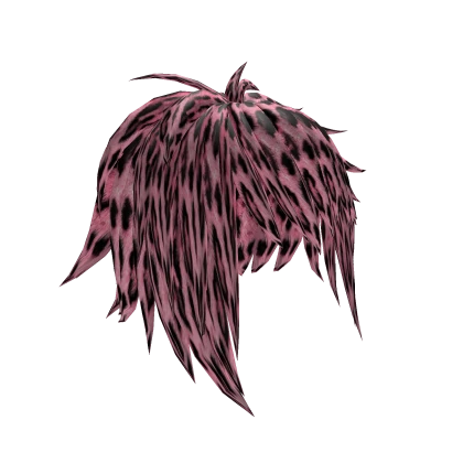 NO ID leopard fur coat t y2k Vkei emo