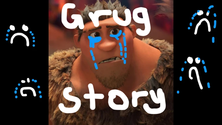 grug sad story cry