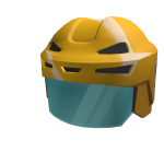 Gold Hockey Helmet