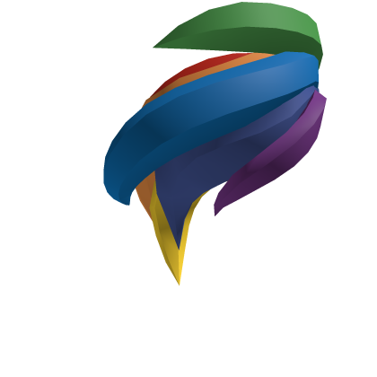 Rainbow Long Hair Tuft Bangs Roblox item