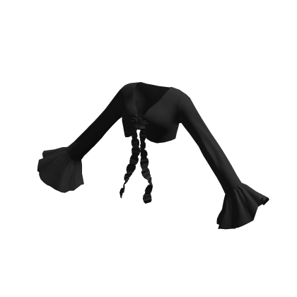 Black Ruffle Top