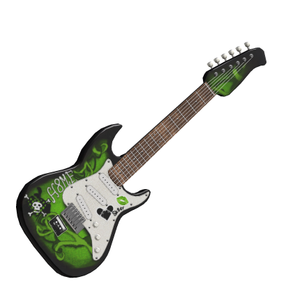dusty monster lime scene electric guitar Roblox item