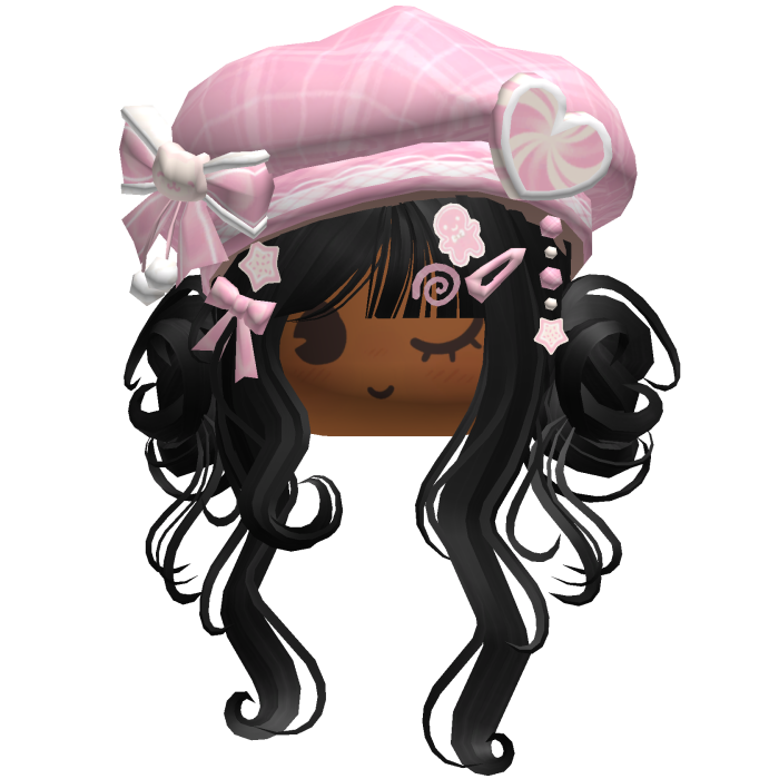 ♡ Christmas Swirly Wispy Buns (Black)