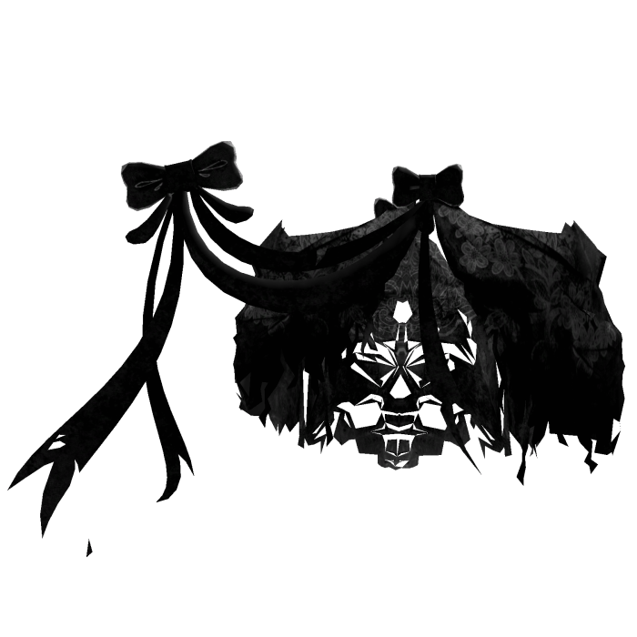 [R15] Black Tattered Snow White Battle Dress