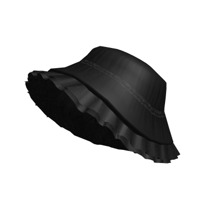 black gothic ruffled ✃ lace bonnet Roblox item