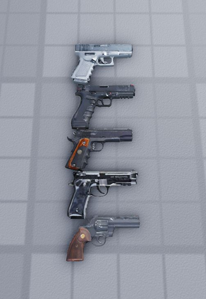 (WORKING GUN) 5 Pistol Weapons Pack [PBR] preview 2