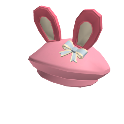 Cutecore Bunny Ear Beret [Pink] Roblox item