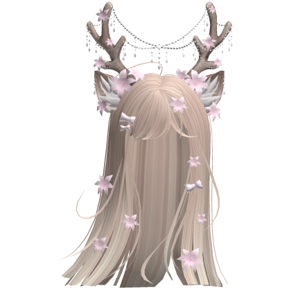 Ethereal Christmas Fairy Fawn Hair w/ Antlers