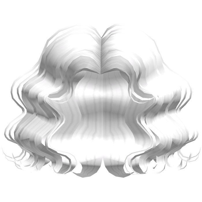 Short Curly Cute Bob Hair (White)