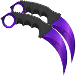 Purple Dual Karambits