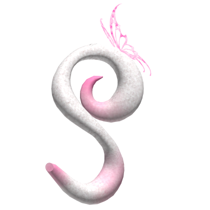 Butterfly Cat tail | White and Pink