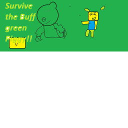 Survive the Buff Green Piggy