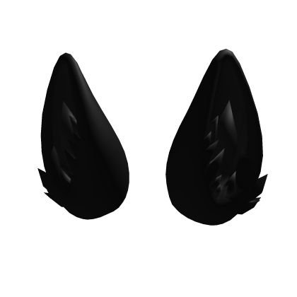 Black Wolf Ears Roblox item