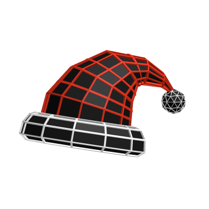 Hologram Santa Hat