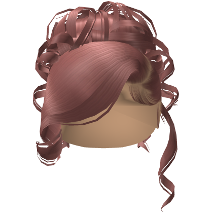 Side Swept Curly Updo [Pink]