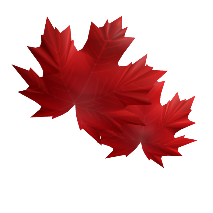 Red Maple leaf face accessory