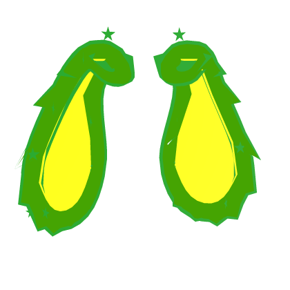 Green Alien Bunny Ears